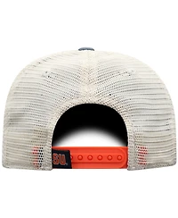 Top of the World Men's True Navy Syracuse Orange Off Road Three-Tone Vintage Adjustable Trucker Hat