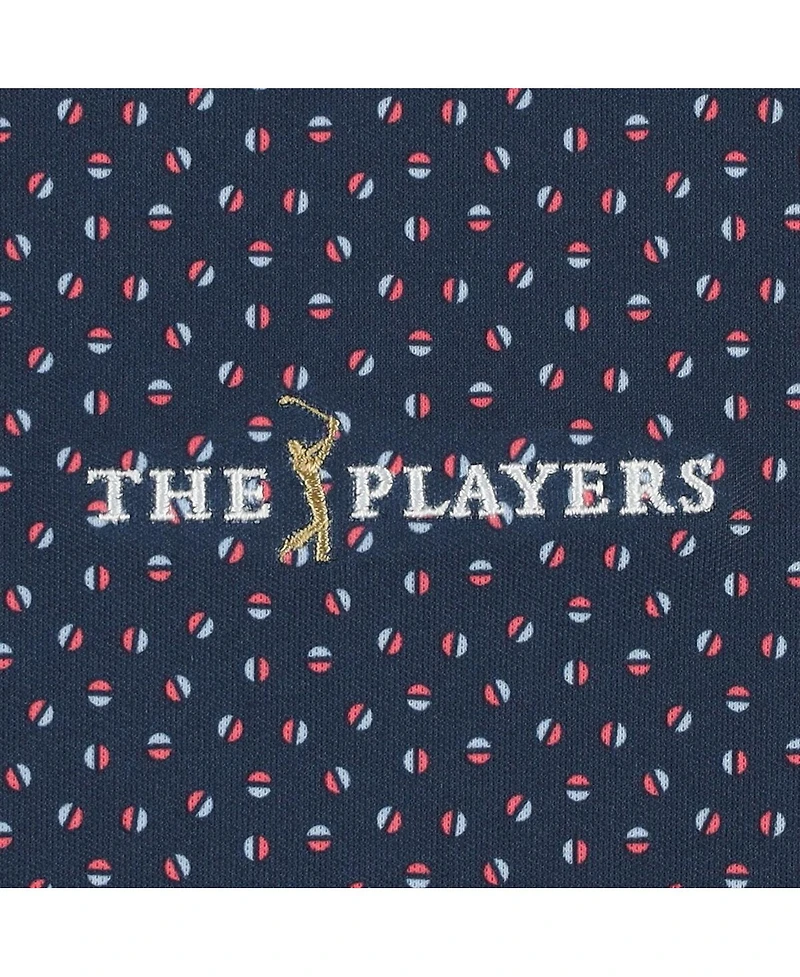 FootJoy Men's Navy The Players ProDry Bounce Print Stretch Pique Polo Shirt