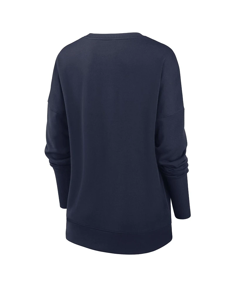 Nike Women's Navy Tennessee Titans Rewind Playback Icon Performance Pullover Sweatshirt