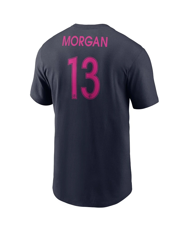 Nike Men's Alex Morgan Navy San Diego Wave Fc Core Name Number T-Shirt