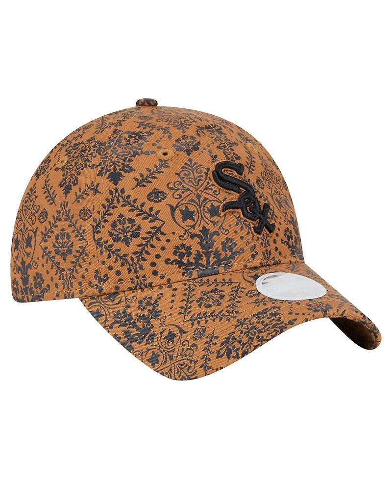 New Era Women's Brown Chicago White Sox Vintage Deco 9TWENTY Adjustable Hat