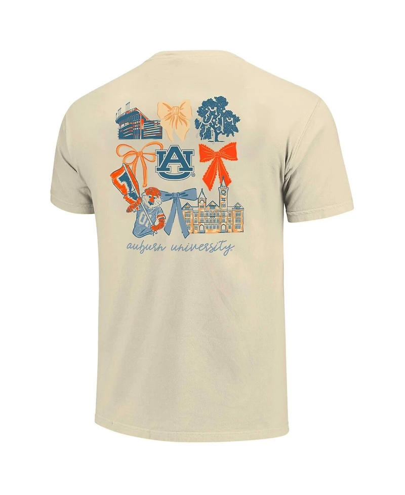 Comfort Colors Women's Natural Auburn Tigers Coquette T-Shirt