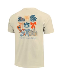 Comfort Colors Women's Natural Auburn Tigers Coquette T-Shirt