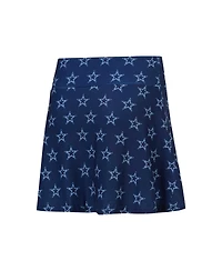Concepts Sport Women's Navy Dallas Cowboys Record Allover Print Knit Sleep Skort