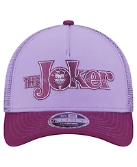 New Era Men's Purple Joker Tonal 9FORTY Adjustable Trucker Hat