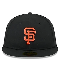 New Era Men's Black San Francisco Giants 2025 Jackie Robinson Day Retro crown 59FIFTY Unstructured Hat