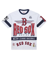 Mitchell & Ness Men's White Boston Red Sox Cooperstown Collection Team Origins Premium T-Shirt