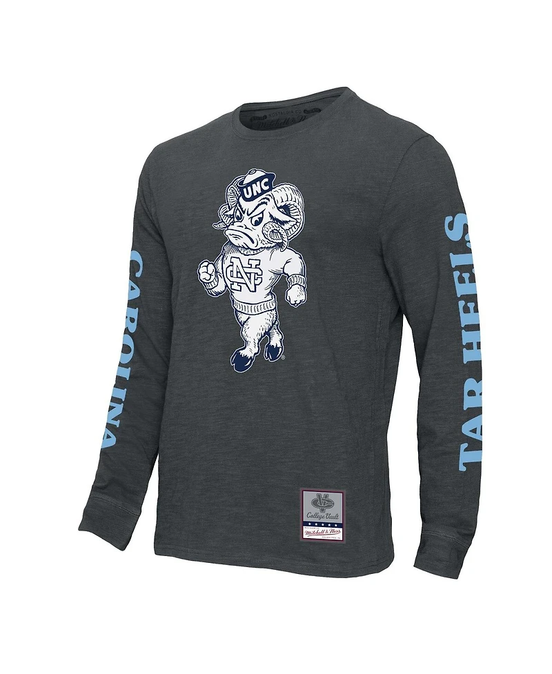 Mitchell & Ness Men's Charcoal North Carolina Tar Heels Team Pride Long Sleeve T-Shirt