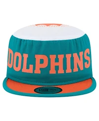 New Era Men's Aqua Miami Dolphins Throwback Retro Painter Snapback Hat