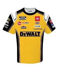 Joe Gibbs Racing Team Collection Men's Yellow Christopher Bell DeWalt Uniform T-Shirt