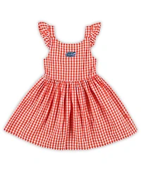 Garb Toddler Girls Orange Florida Gators Constance Gingham Dress