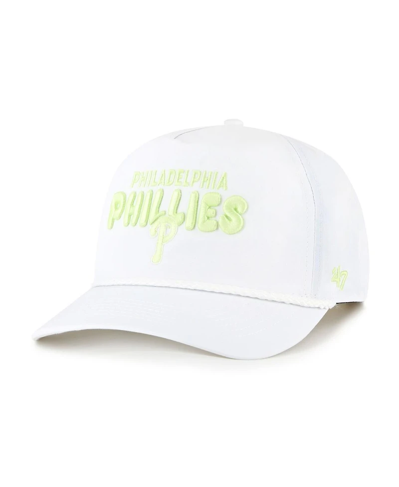 '47 Brand Women's White Philadelphia Phillies Bright Side Adjustable Hitch Hat