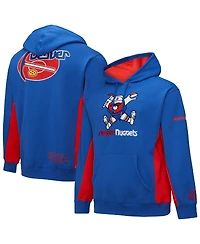 Mitchell & Ness Men's Royal Denver Nuggets Hardwood Classics Team Origins Fleece Pullover Hoodie