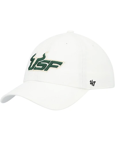 '47 Brand Men's White South Florida Bulls Clean Up Adjustable Hat