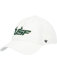 '47 Brand Men's White South Florida Bulls Clean Up Adjustable Hat
