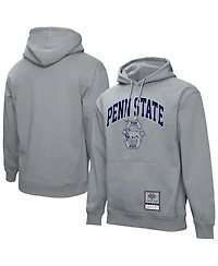 Mitchell & Ness Men's Heather Gray Penn State Nittany Lions Classic Arch Pullover Hoodie