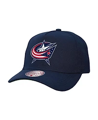 Mitchell & Ness Men's Navy Columbus Blue Jackets Core Team Ground Pro Adjustable Hat