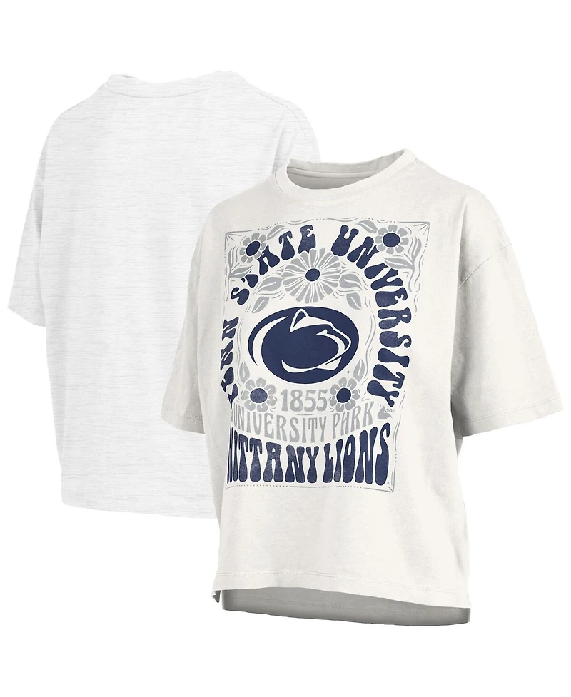 Pressbox Women's White Penn State Nittany Lions Harmony Oversized T-Shirt