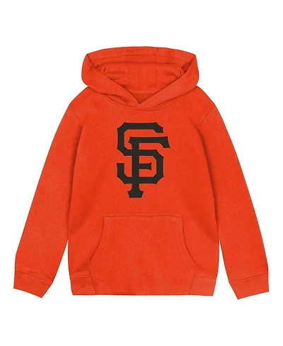 Outerstuff Toddler Orange San Francisco Giants Primary Logo Fleece Pullover Hoodie