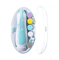 Sperric Baby Electric Nail Trimmer Kit with Light, Quiet Operation, 6 Interchangeable Heads for Gentle Precise Baby Nail Care and Polishing Baby Nail