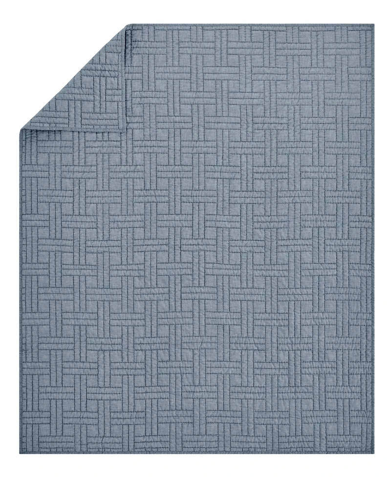 Levtex Melange Stitch Reversible Quilted Throw, 50" x 60"