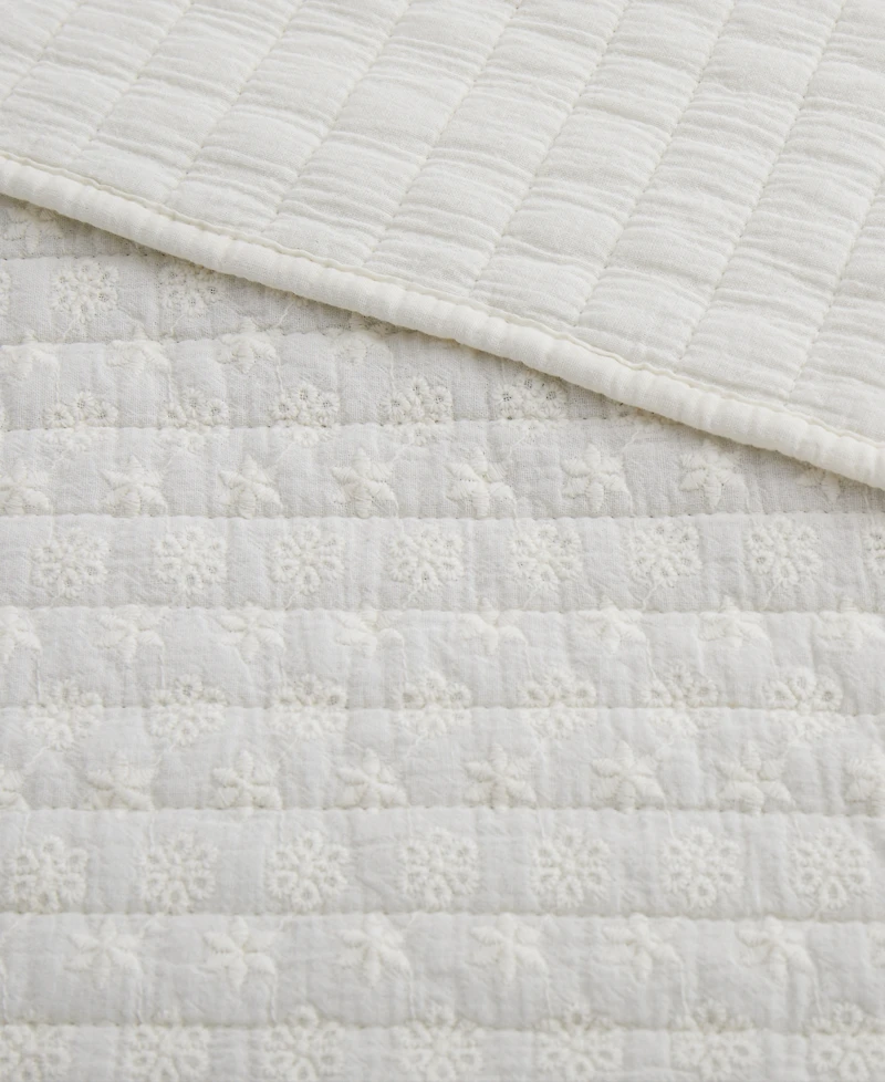 Levtex Eyelet Reversible Quilted Throw, 50" x 60"
