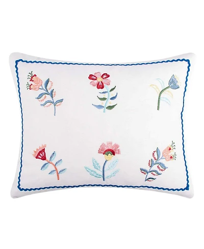 Levtex Danika Embroidered Decorative Pillow, 18" x 14"