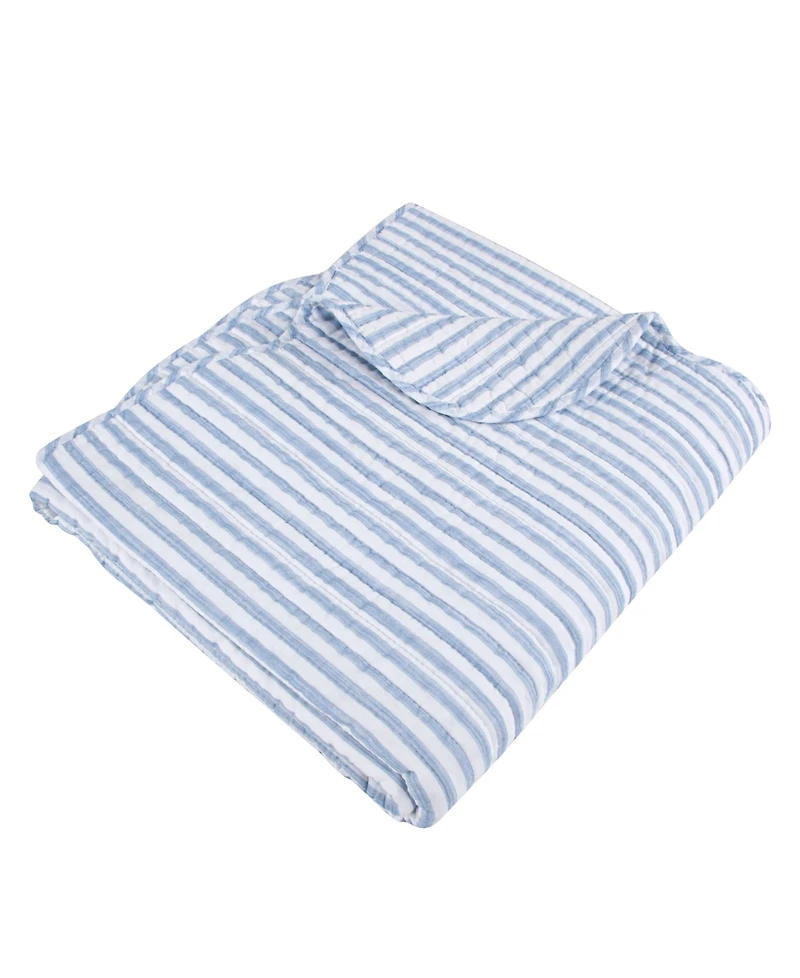 Levtex Martha Stripe Reversible Quilted Throw, 50" x 60"