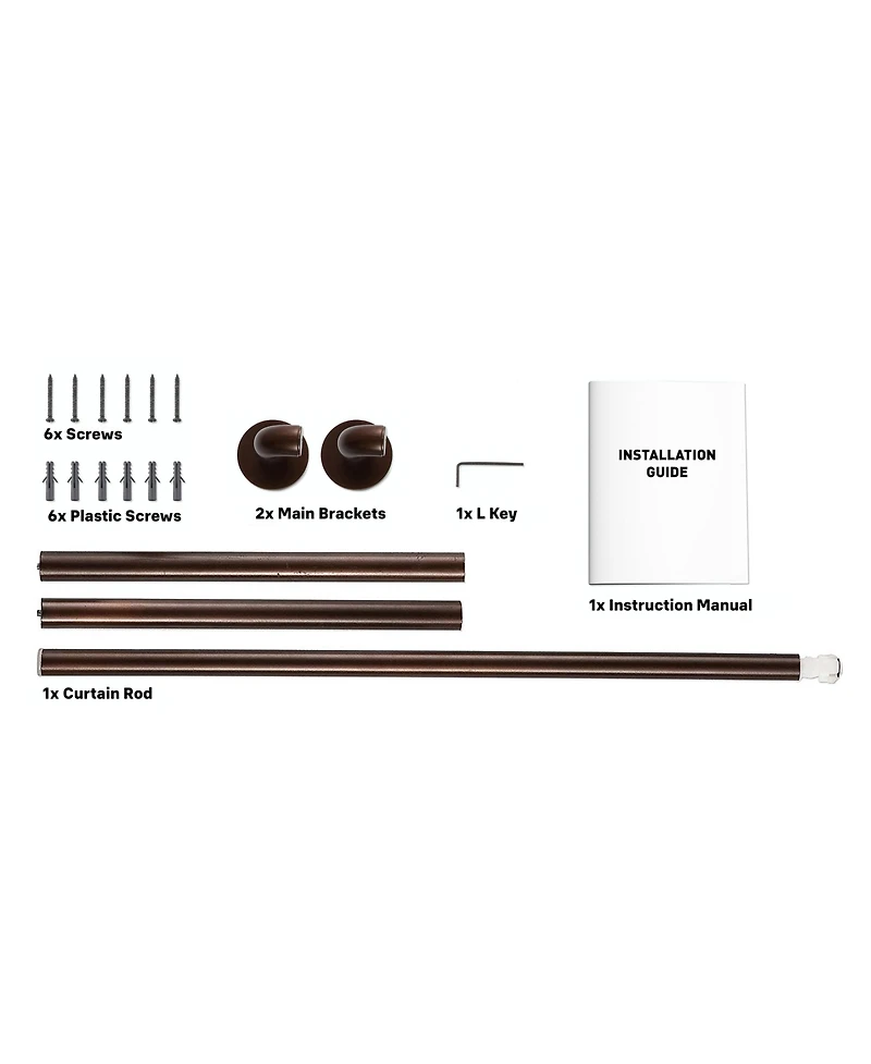Hlc.me Wrap Around Room Darkening Grommet Curtain Rod