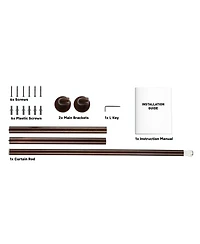 Hlc.me Wrap Around Room Darkening Grommet Curtain Rod