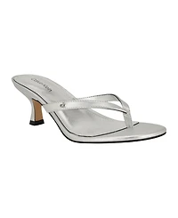 Calvin Klein Women's Opelle Tapered Kitten Heel Sandals