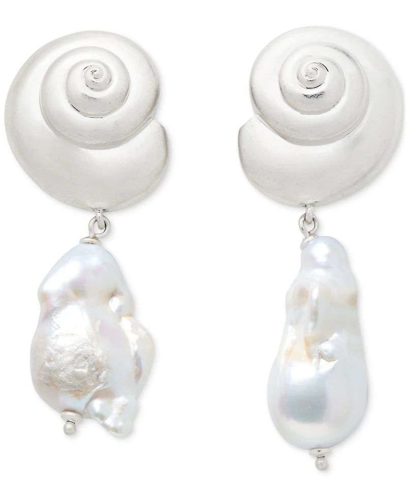 Kate Spade New York Shell & Freshwater Pearl Drop Earrings