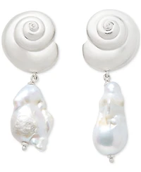 Kate Spade New York Shell & Freshwater Pearl Drop Earrings