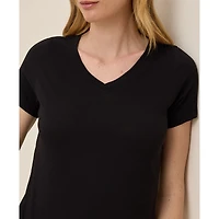 Pact Women's Organic Cotton Featherweight Slub V-Neck Tee