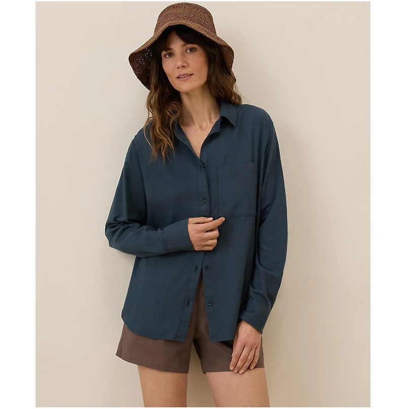 Pact Women's Organic Cotton Sunset Lightweight Classic Shirt