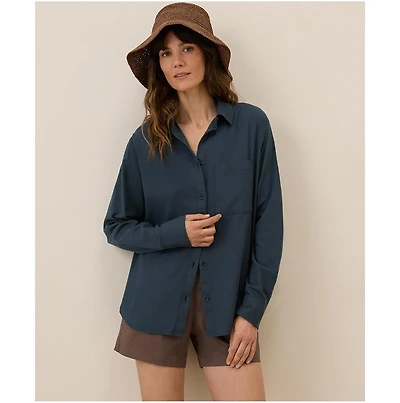 Pact Women's Organic Cotton Sunset Lightweight Classic Shirt