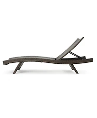 Streamdale Stylish and Comfortable Wicker Patio Chaise Lounge (Set of 2)