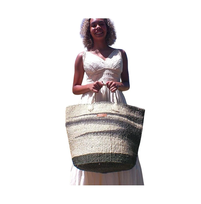 Healing Handmade Sisal Tote Basket Bag
