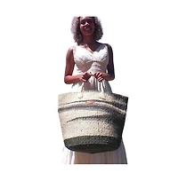 Healing Handmade Sisal Tote Basket Bag