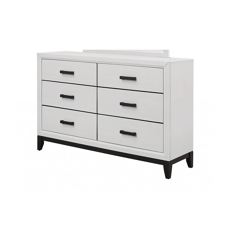 Classic Solid Wood Double Dresser with Smooth Glide Drawers
