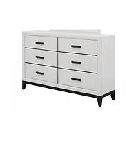 Classic Solid Wood Double Dresser with Smooth Glide Drawers
