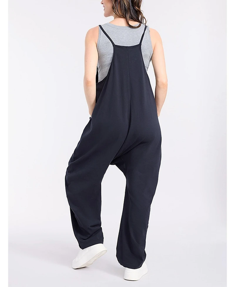 Motherhood Maternity Women's Sleeveless Relaxed Fit Jumpsuit