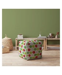 Cotton Pouf Ottoman with Polka Dots – Chic and Comfortable