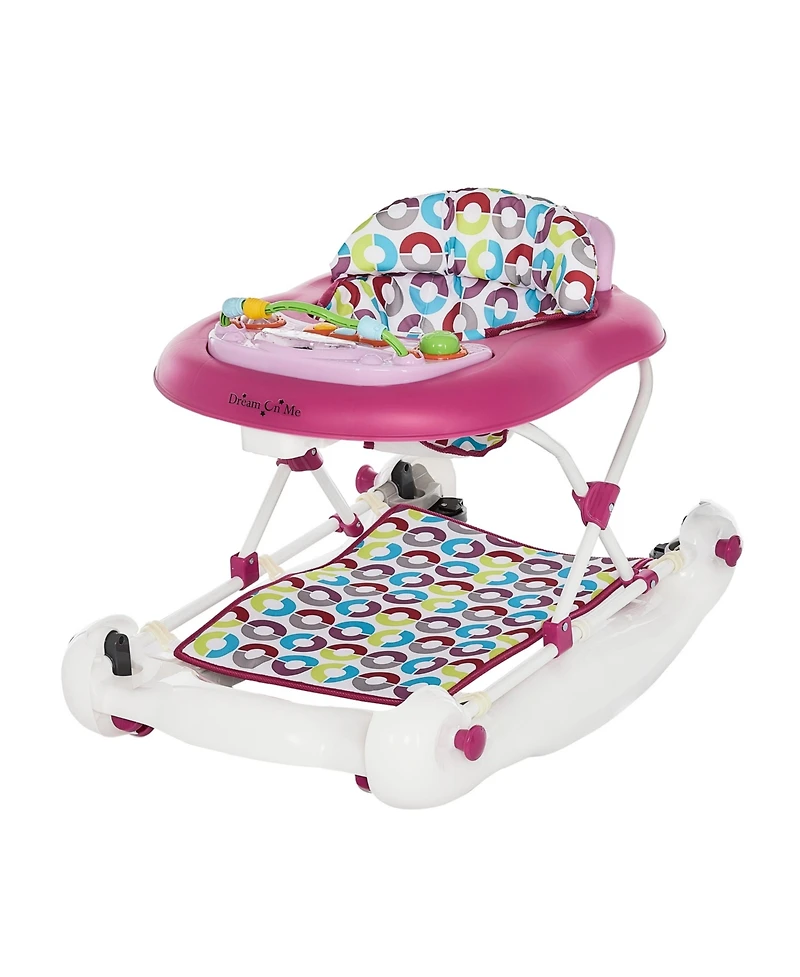 Dream On Me Go-Getter Baby Walker and Walk Behind Walker, Orange