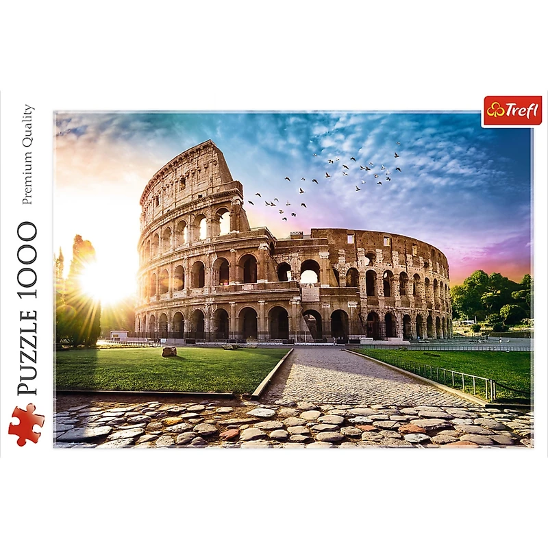 Trefl Red 1000 Piece Puzzle - Sun-drenched Colosseum