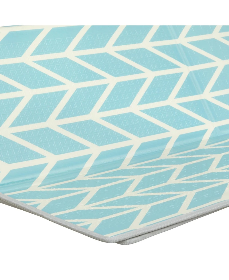 Dream On Me Play Time Reversible & Water-resistant Baby Mat, Cloud Jungle Bear Print