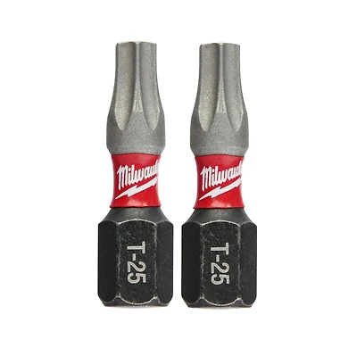 Milwaukee 48-32-4436 Shockwave Impact Torx T25 Insert Bits - 2 Pack