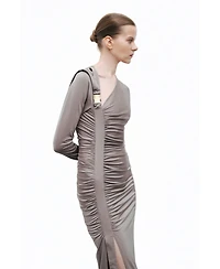 Nocturne Women's Metal Buckle Detailed Maxi Dress