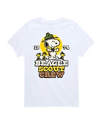 Peanuts Big Boys Beagle Scout Crew Graphic T-Shirt