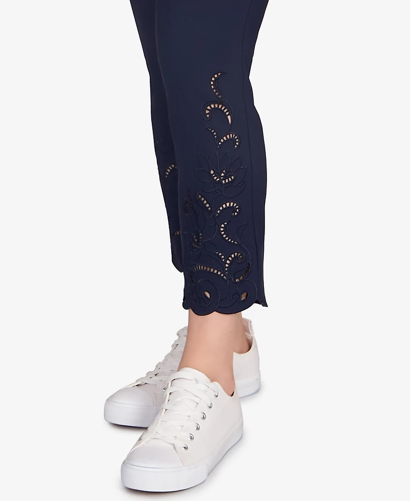Ruby Rd. Petite Embroidered Ankle Pants